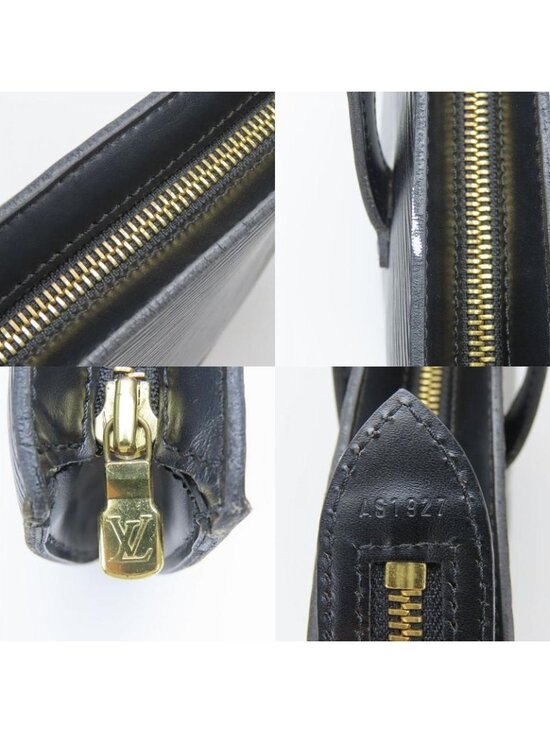 Louis Vuitton Handbag Saint Jacques Epi Leather Noir Black Gold Hardware